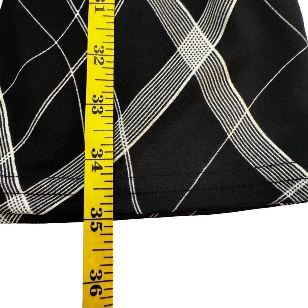 GAS.CO Black & White Abstract Dress with Black Sweater Shrug Set Size M NEW - Picture 11 of 15